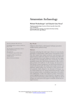 Amazonian Archaeology - LatinAmericanStudies.org