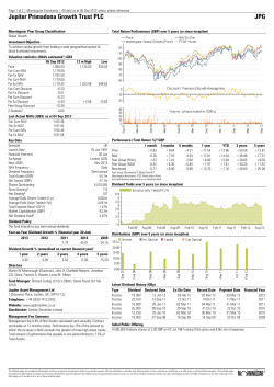 Jupiter Primadona Growth Trust PLC JPG