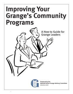 Grng Cmunty Prgrms - Maine State Grange