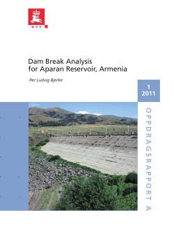 Dam Break Analysis for Aparan Reservoir, Armenia
