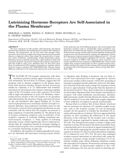 Luteinizing Hormone Receptors Are Self