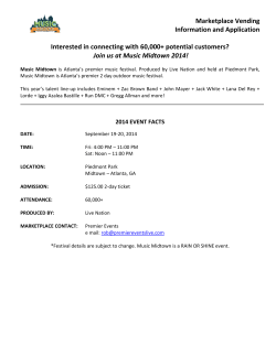 Marketplace Vending Information and Application