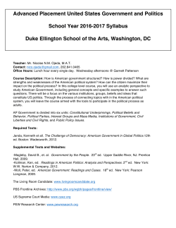 Advanced Placement United States Government and Politics School