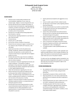 Patient Rights and Responsibilities Form