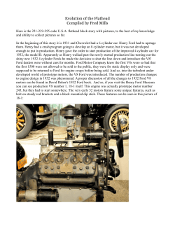 Evolution of the Flathead Compiled by Fred Mills - Early Ford V