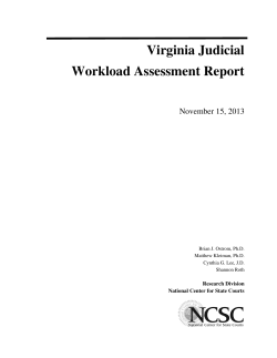 Virginia Judicial Workload Assessment Report