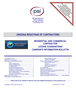 Candidate Information Bulletin