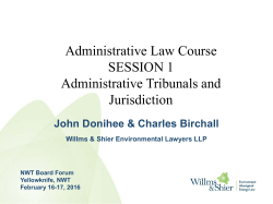 Administrative Tribunals Jurisdiction