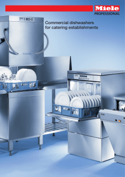 Commercial dishwashers for catering establishments