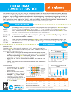 Oklahoma Juvenile Justice Fact Sheet