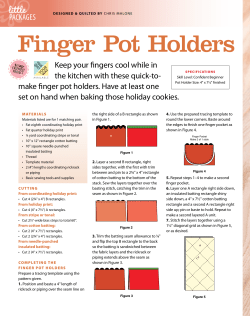 Finger Pot Holders