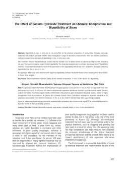 The Effect of Sodium Hydroxide Treatment on