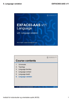 EXFAC03-AAS v11 Language