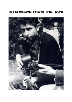 INTERVIEWS FROM THE 60`s