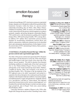 Emotion-focused therapy - You have reached the Pure environment