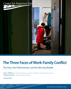The Three Faces of Work-Family Conflict