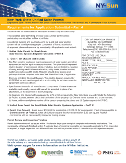 ny-sun.ny.gov Application - City of Saratoga Springs