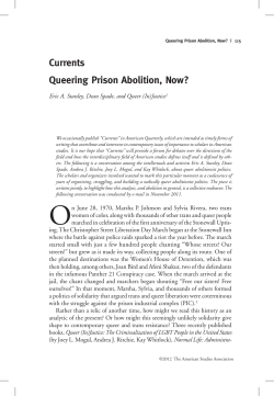 Queering Prison Abolition, Now?