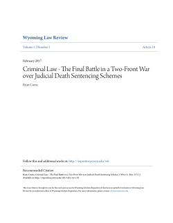 Criminal Law - The Final Battle in a Two