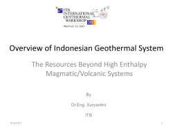 Overview of Indonesian Geothermal System