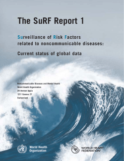The SuRF Report 1 - World Health Organization