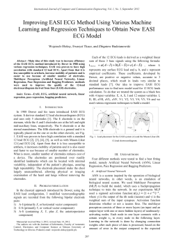 Improving EASI ECG Method Using Various Machine