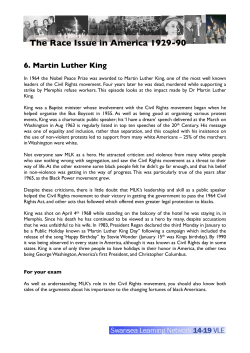 6 Martin Luther King - Bishop Gore School Moodle