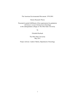 The American Environmental Movement