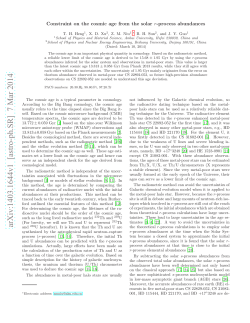 Constraint on the cosmic age from the solar $ r $