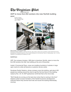 ADP to move first 250 workers into new Norfolk building soon
