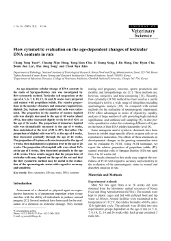 Flow cytometric evaluation on the age