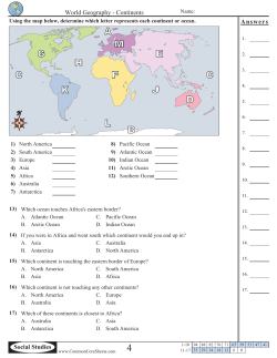Answers - Common Core Sheets