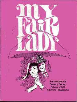 My Fair Lady - Preston Musical Comedy Society