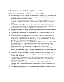 Route Descriptions and Notes - The Parklands of Floyds Fork