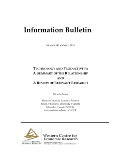 Information Bulletin - University of Alberta
