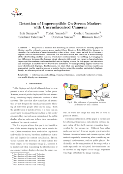 Detection of Imperceptible On-Screen Markers with Unsynchronized