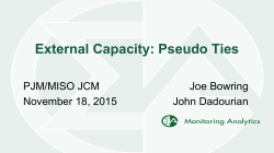 External Capacity: Pseudo Ties
