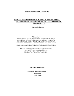 florentin smarandache a unifying field in logics