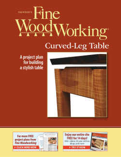 Curved-Leg Table - FineWoodworking