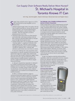 St. Michael`s Hospital in Toronto Knows IT Can