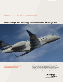 Innovative flight deck technology for the