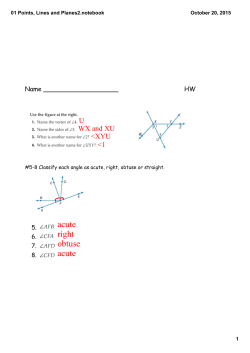 01 Points, Lines and Planes2.notebook