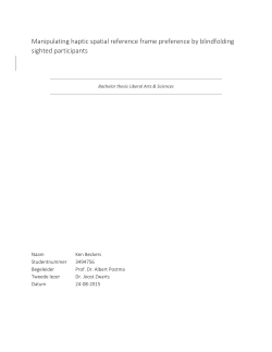Manipulating haptic spatial reference frame preference by