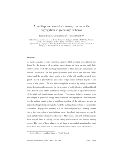 A multi-phase model of runaway core