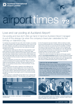 Love and car pooling at Auckland Airport!