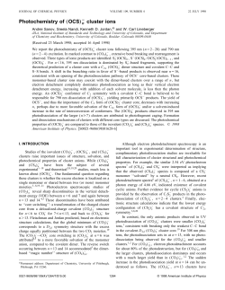 Photochemistry of &bdquo;OCS&hellip;n cluster ions