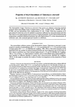 Properties of the 8-Glucosidases of TaIaromyces