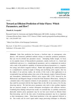 Toward an Efficient Prediction of Solar Flares: Which Parameters