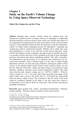 Study on the Earth`s Volume Change by Using Space Observed