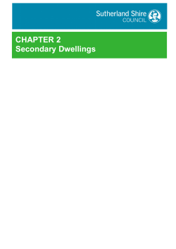 CHAPTER 2 Secondary Dwellings